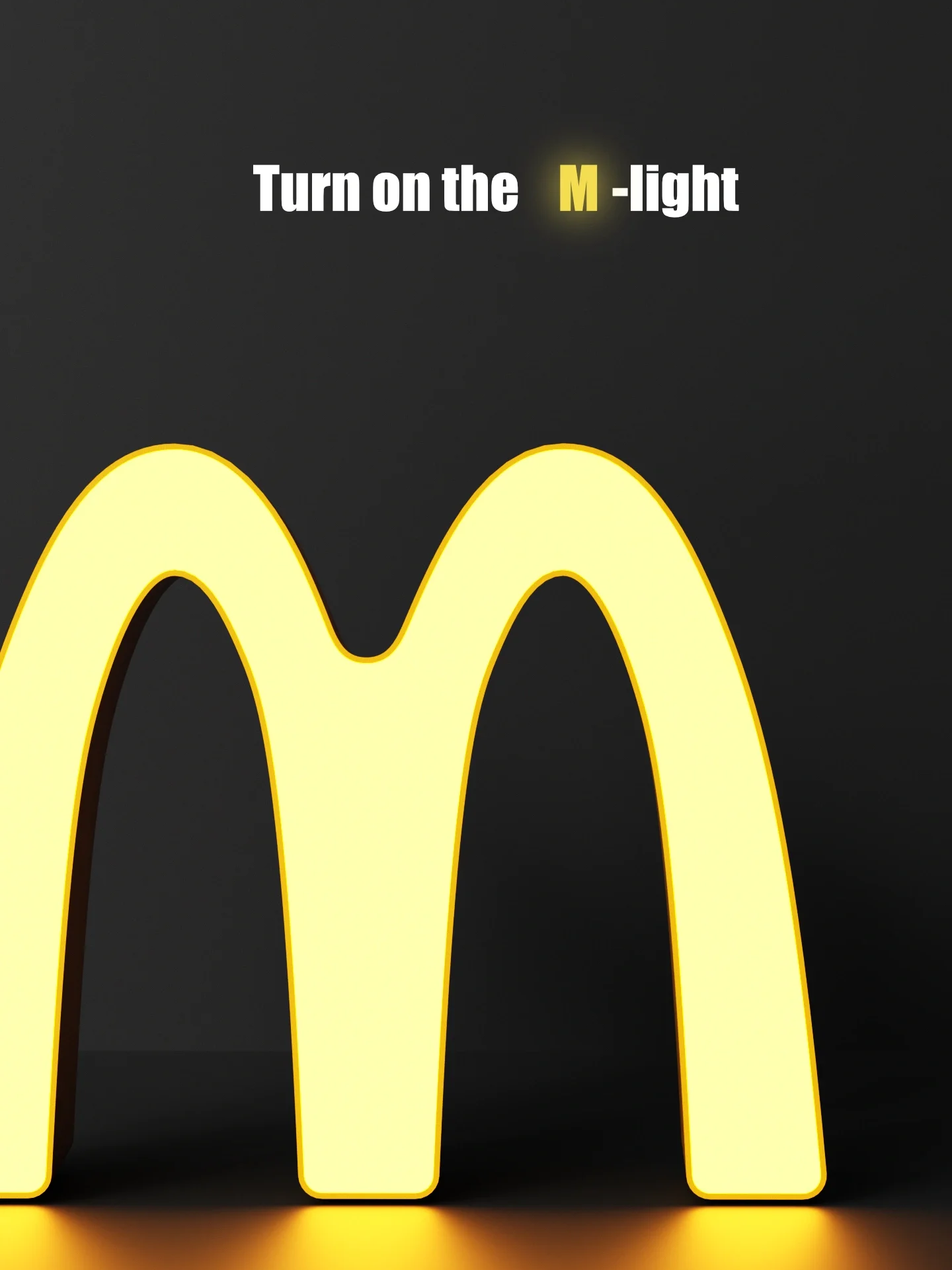 Mcdonlad's Sign lamp Bedside LED light