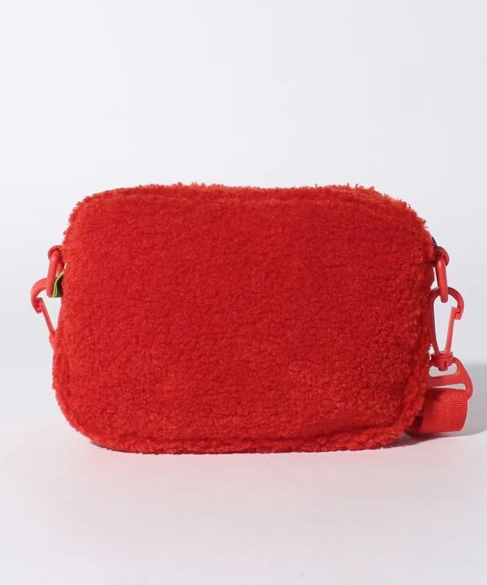 sesame street red elmo fluffy crossbody bag 