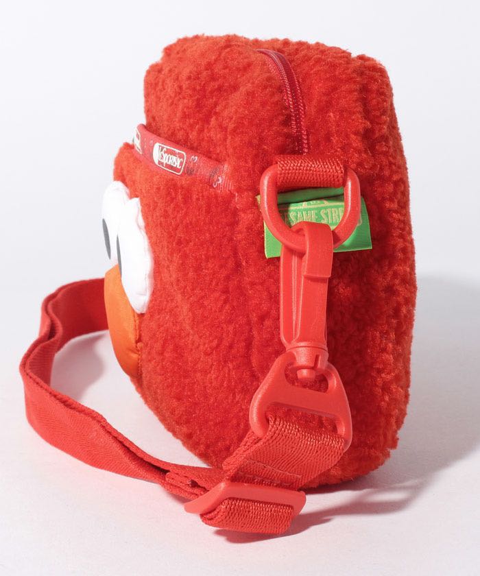 sesame street red elmo fluffy crossbody bag 