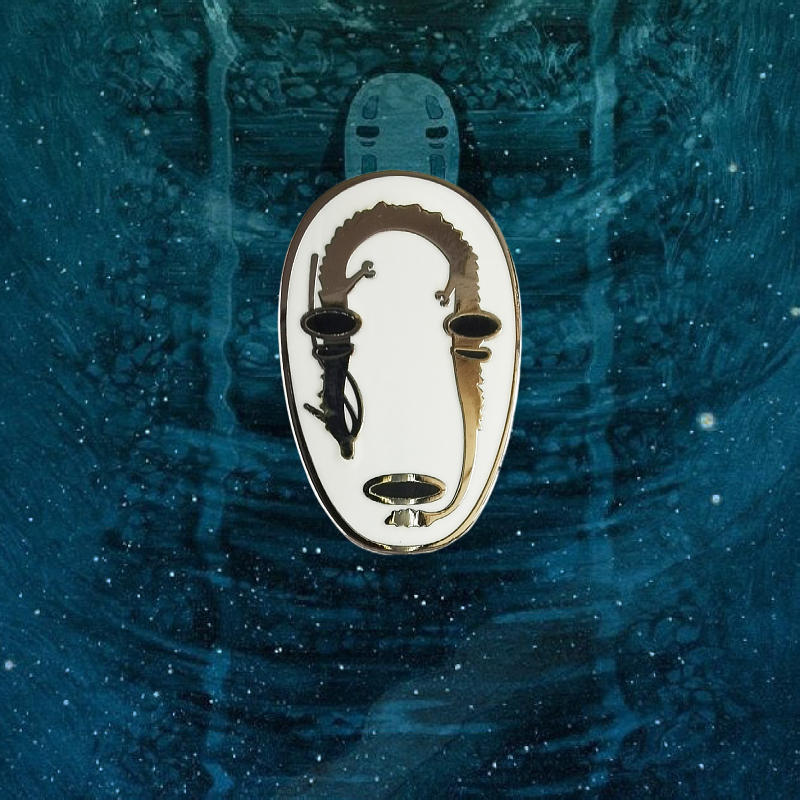 Spirited Away - Chibaba Haku Yubaba No Face handmade metal pin