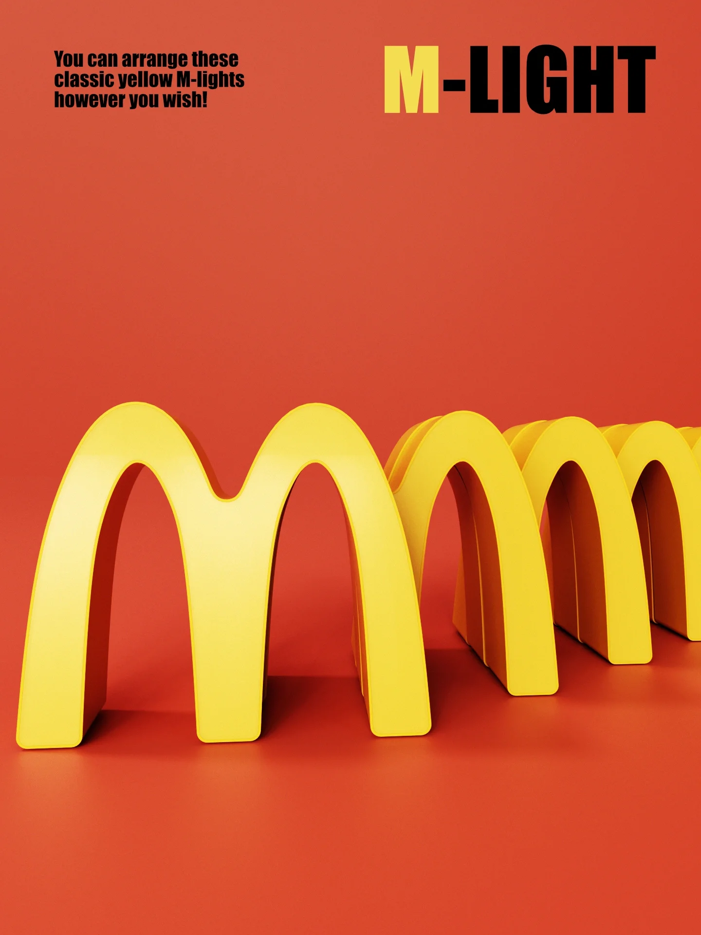 Mcdonlad's Sign lamp Bedside LED light